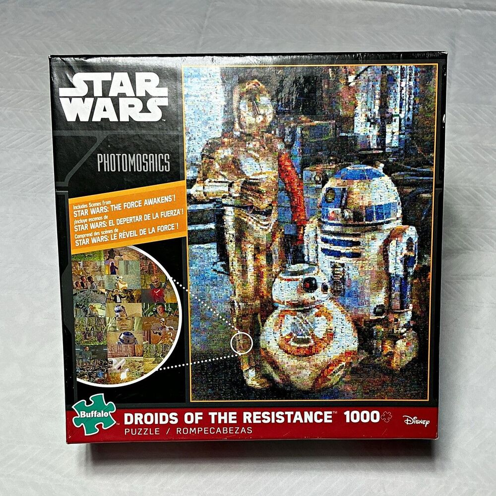 Buffalo Games Star Wars Photomosaics Droids of the Resistance 1000pc Puzzle